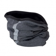 Reflexný zimný fleecový nákrčník - šedý melír